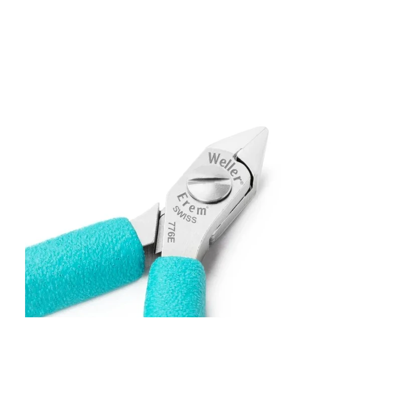 Weller Erem Super Full Flush ESD Safe Side Cutter, Narrow Head, 110mm Length, 0.8mm Cutting Capacity 776E