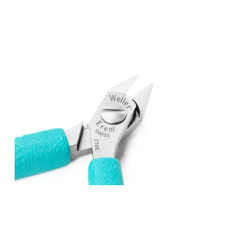 Weller Erem Super Full Flush ESD Safe Side Cutter, Narrow Head, 110mm Length, 0.8mm Cutting Capacity 776E