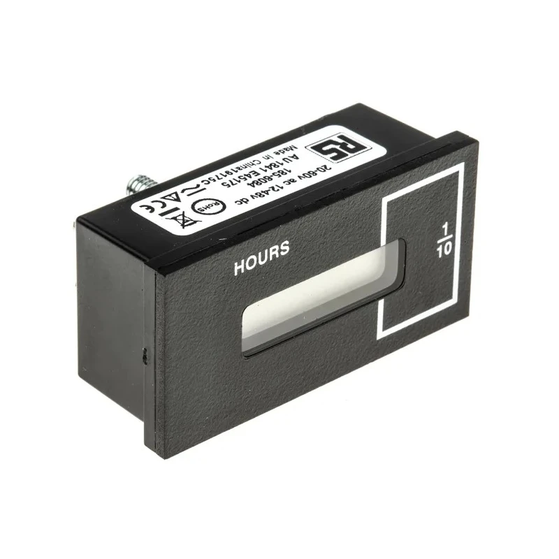 Curtis 700 Hour Meter, 6 Digit LCD Panel Mount Electrical Reset 60V AC 85°C 701DR002N-1248D2060A