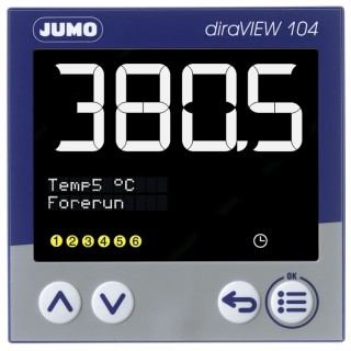 Jumo diraVIEW Digital Indicator 240V AC Segment LCD Display with Spring Cage Terminal 701514/8-0300-23/000