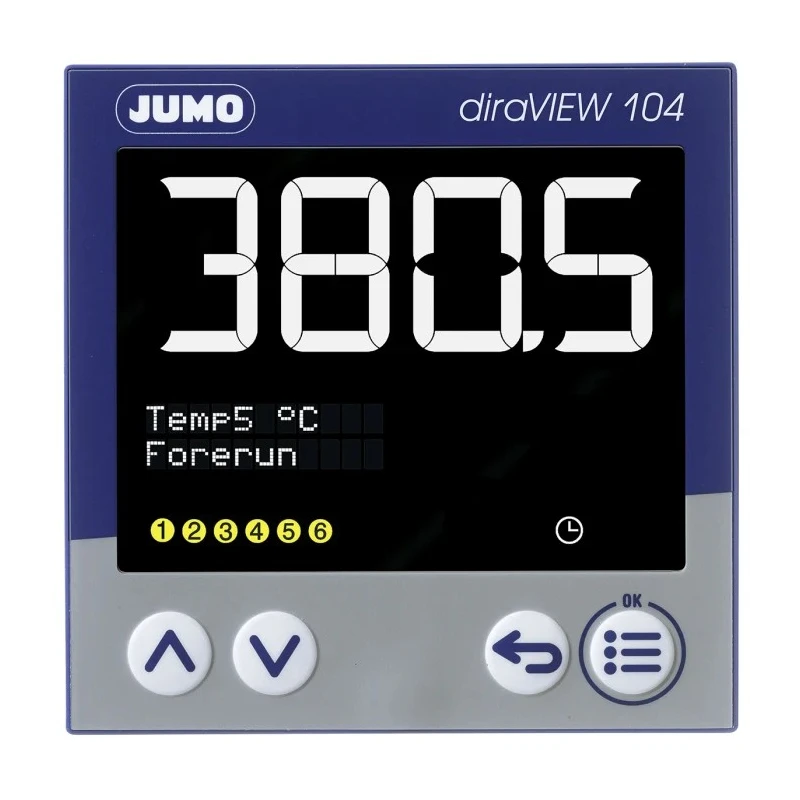 Jumo diraVIEW Digital Indicator 240V AC Segment LCD Display with Spring Cage Terminal 701514/8-0300-23/000