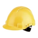 3M Yellow Ventilated Safety Helmet Adjustable High Performance Polyethylene G30NGU