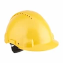 3M Yellow Ventilated Safety Helmet Adjustable High Performance Polyethylene G30NGU