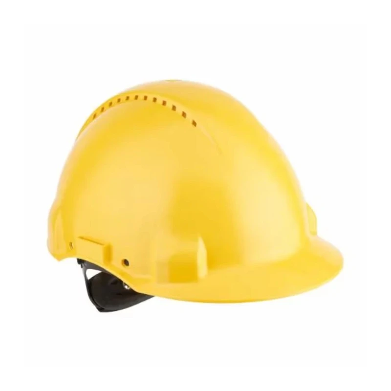 3M Yellow Ventilated Safety Helmet Adjustable High Performance Polyethylene G30NGU