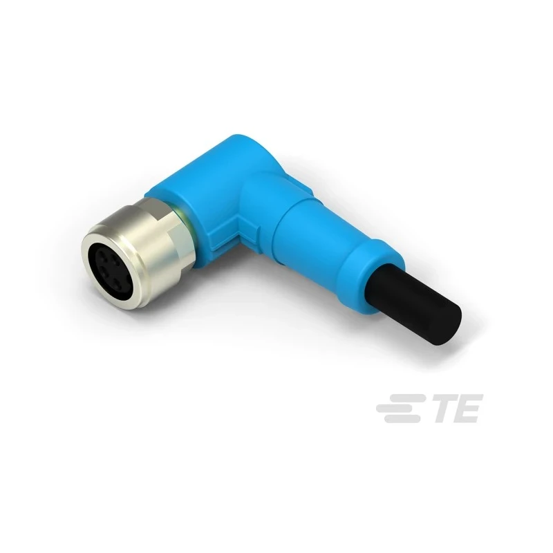 TE Connectivity Female 4 Way M8 Right Angle to Unterminated 4 Way Free End Sensor Actuator Cable 30V 1m T4061410004-002