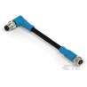 TE Connectivity Male/Female 4 Way Right Angle to 4 Way Straight Sensor Actuator Cable 5000 mm T4062213004-005