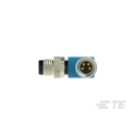 TE Connectivity Male/Female 4 Way Right Angle to 4 Way Straight Sensor Actuator Cable 5000 mm T4062213004-005