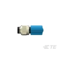 TE Connectivity Male/Female 4-way Right Angle to 4-way M8 Sensor Actuator Cable 30V Grey PVC Jacket 500mm T4062224004-001