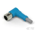TE Connectivity Sensor Actuator Cable Female 4 Way M8 Right Angle to Unterminated 4 Way Free End T4061420004-002