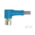 TE Connectivity Sensor Actuator Cable Female 4 Way M8 Right Angle to Unterminated 4 Way Free End T4061420004-002