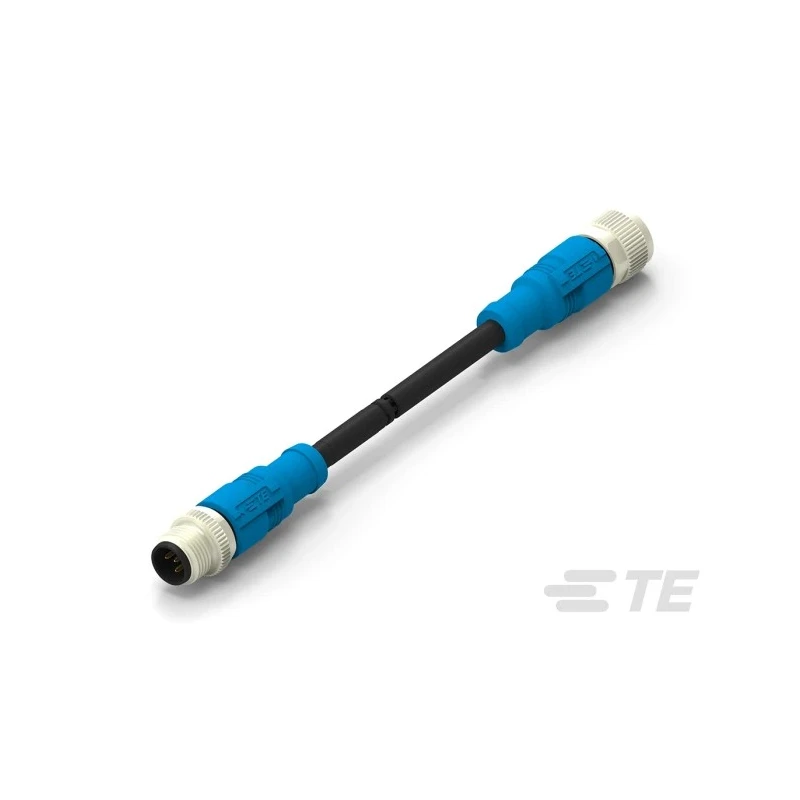TE Connectivity Male/Female 5 Way Straight to 5 Way Straight Sensor Actuator Cable 500 mm T4162113005-001
