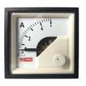 RS PRO Analogue Panel Ammeter 5 A AC, 45 mm x 45 mm, 1 % Moving Iron 186-2412