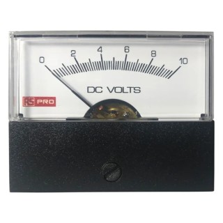 RS Pro Analogue Panel Ammeter 50 A DC, 57 mm x 44 mm, ±1.5 % Accuracy High Torque Pivot and Jewel Moving Coil and 186-2533