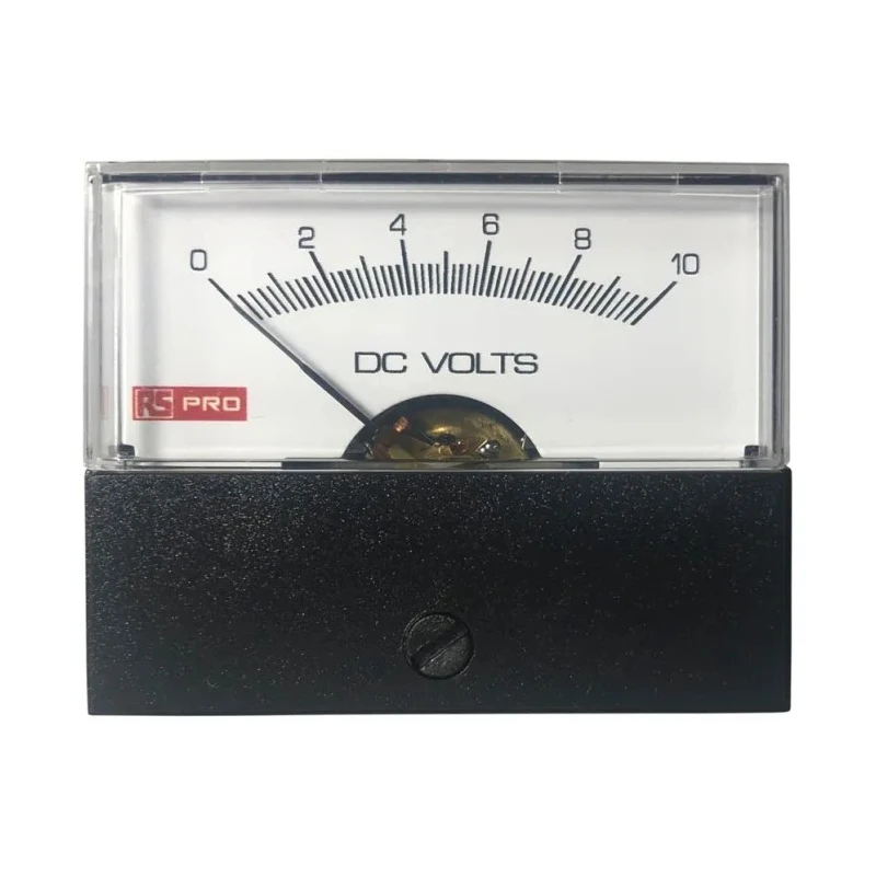 RS Pro Analogue Panel Ammeter 50 A DC, 57 mm x 44 mm, ±1.5 % Accuracy High Torque Pivot and Jewel Moving Coil and 186-2533