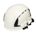3M White ABS Safety Helmet Vented Adjustable with Chin Strap EN 12492 EN 397 X5001VE-CE
