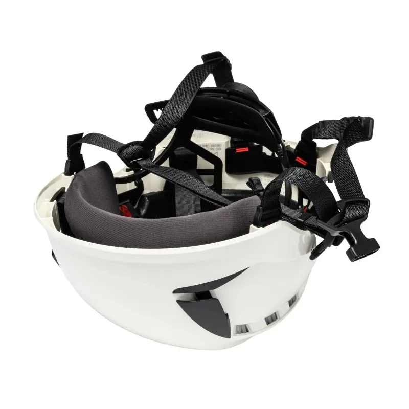 3M White ABS Safety Helmet Vented Adjustable with Chin Strap EN 12492 EN 397 X5001VE-CE