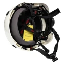 3M White ABS Safety Helmet Vented Adjustable with Chin Strap EN 12492 EN 397 X5001VE-CE