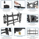 StarTech.com Black Heavy-Duty Wall Mount for Flat-Panel Displays 70kg Max Load VIDWALLMNT