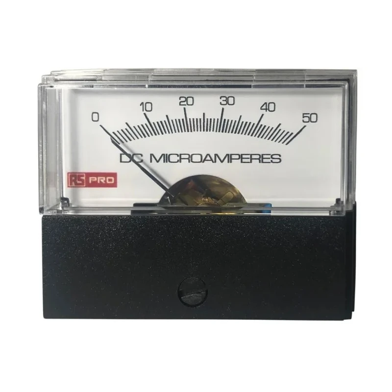 Monacor RS PRO Analogue Panel Ammeter 50 A DC, 57 mm x 44 mm, ±1.5 % Accuracy, High Torque Pivot and Jewel Moving 186-2535