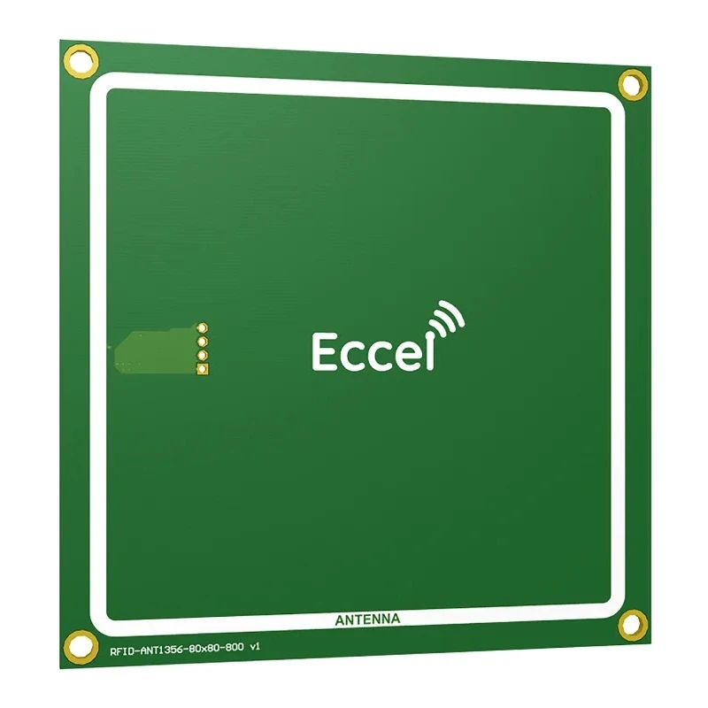Eccel Technology Ltd PCB RFID Antenna 80x80 mm High Frequency 13.56MHz with PHR-4 Connector RFID-ANT1356-80x80-800 v1