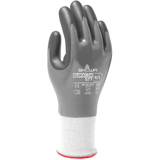 Showa Grey HPPE, Polyester Work Gloves Size 7 Nitrile Foam Coating SHO577