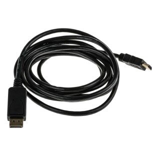 RS PRO Male DisplayPort to Male HDMI Polyvinyl Chloride DisplayPort Cable 3m 186-3036