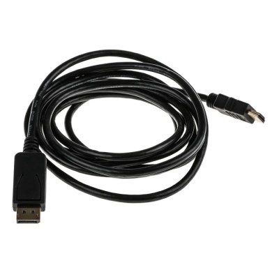 RS PRO Male DisplayPort to Male HDMI Polyvinyl Chloride DisplayPort Cable 3m 186-3036