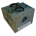 EMERSON ? ASCO 189 Series G Sub-Base for Air Inert Gas Pneumatic Valves Zamak Body 1/8 in Thread 35300047