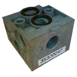 EMERSON ? ASCO 189 Series G Sub-Base for Air Inert Gas Pneumatic Valves Zamak Body 1/8 in Thread 35300047