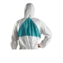 3M White Disposable Coverall, Size M, Anti-Static, Nuclear Resistant, Liquid and Dust Protection, SMS Fabric with Hood 4520WM