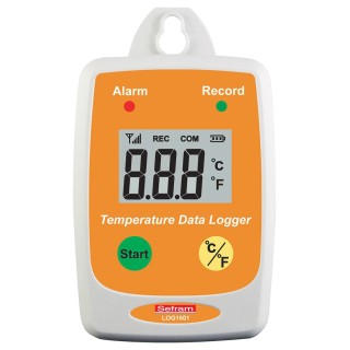Sefram Temperature Data Logger LOG 1601 USB Interface IP65, LCD Display, ±1 °C Accuracy, Lithium Battery SEFRAM LOG 1601