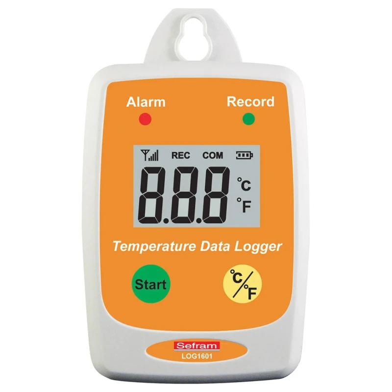 Sefram Temperature Data Logger LOG 1601 USB Interface IP65, LCD Display, ±1 °C Accuracy, Lithium Battery SEFRAM LOG 1601