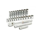 GearWrench 24-Piece 3/8 in 12 Point, 6 Point, Deep Socket Set 80559
