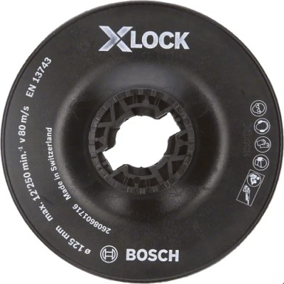 Bosch Backing Pad X-Lock Backing Pad for Use with Coated Abrasives On Angle Grinders 2608601716