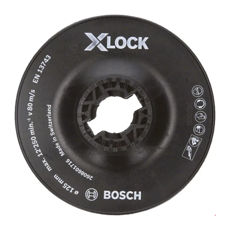 Bosch Backing Pad X-Lock Backing Pad for Use with Coated Abrasives On Angle Grinders 2608601716