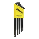 Bondhus 13 piece L Imperial Hex Key Set, Hex size 0.05 to 7/32 inch, Steel, Long Arm SBLX13