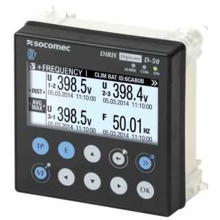Socomec Digital Panel Multifunction Meter DIRIS Capacitive Touch Screen Technology 48290204