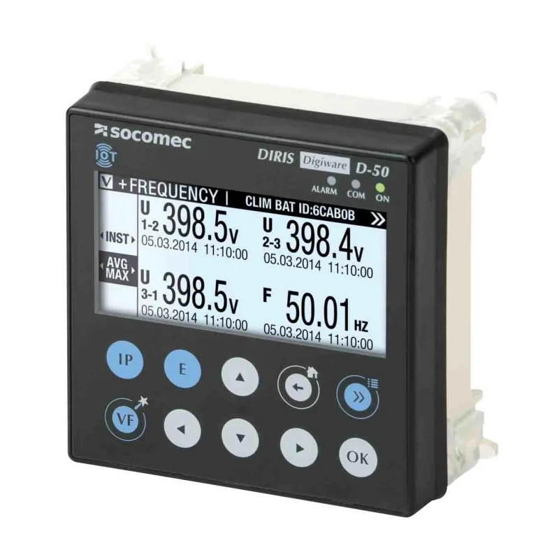 Socomec Digital Panel Multifunction Meter DIRIS Capacitive Touch Screen Technology 48290204
