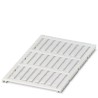 Phoenix Contact Panel Marker, White Polycarbonate, 30 mm Length, 5 mm Width, 24 Labels, Model 0801505