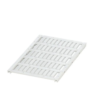 Phoenix Contact White Polycarbonate Cable Marker for 0.6 to 5 mm Cable, Size 4mm x 15mm, Model 0801446