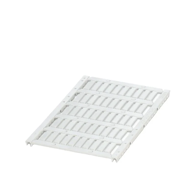 Phoenix Contact White Polycarbonate Cable Marker for 0.6 to 5 mm Cable, Size 4mm x 15mm, Model 0801446