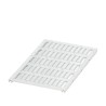 Phoenix Contact White Polycarbonate Cable Marker for 0.6 to 5 mm Cable, Size 4mm x 15mm, Model 0801446