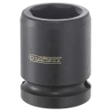 Expert by Facom 17 mm Metric Standard Impact Socket 1/2 in Drive Square Blackened Chrome Molybdenum Steel 38mm Length E113497