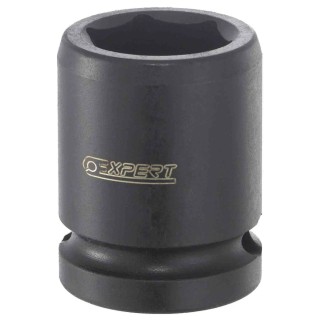 Expert by Facom 17 mm Metric Standard Impact Socket 1/2 in Drive Square Blackened Chrome Molybdenum Steel 38mm Length E113497