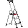RS PRO Aluminium 3 steps Step Ladder with 0.616m platform height and 1.244m open length 187-4994