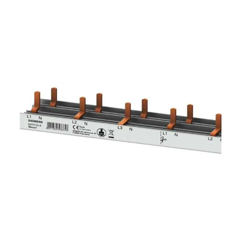 Siemens Copper SENTRON 3 Phase Busbar 230 V 63 A Current Rating 35.2 mm Pitch 5ST3775-0