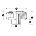 RS PRO Black Two Part Mouldings Inner Moulding Polypropylene Over Moulded with Soft Touch Thermoplastic Elastomer 188-3459