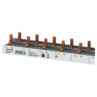 Siemens Copper SENTRON Busbar 1 Phase 230 V, 63A Current Rating, 26.5 mm Pitch, Series 5ST 5ST3778-0