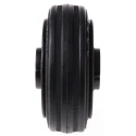 LAG Black Rubber Trolley Wheel 80mm Diameter 25mm Width 50kg Load Capacity 13104