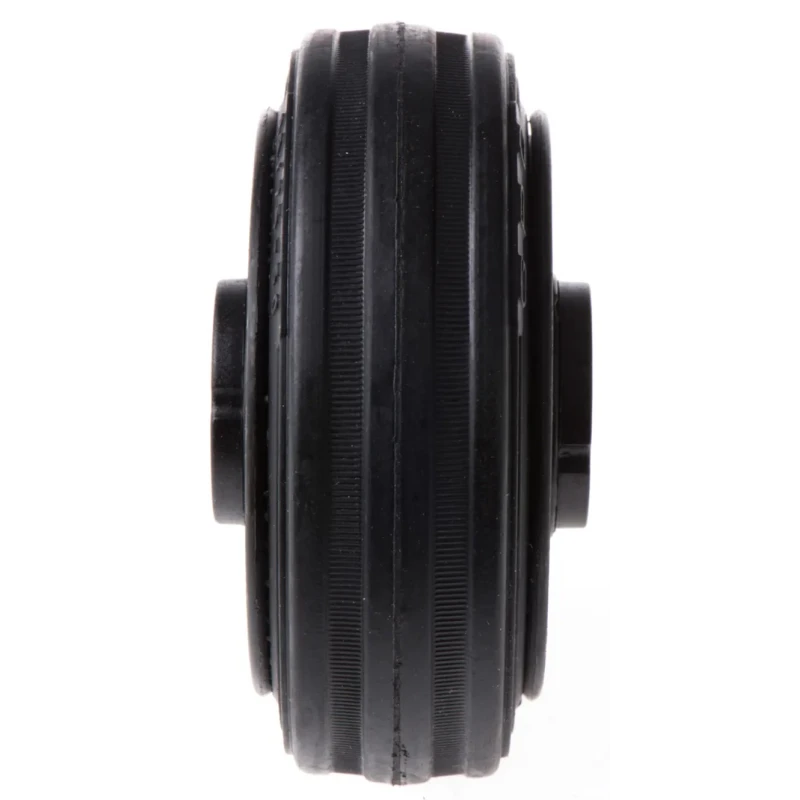 LAG Black Rubber Trolley Wheel 80mm Diameter 25mm Width 50kg Load Capacity 13104